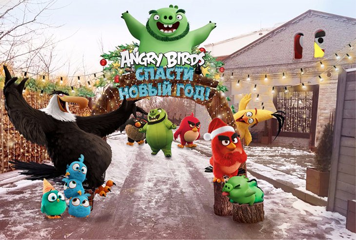 Angry birds спасти новый год